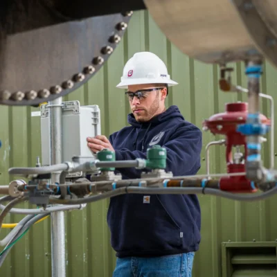 Profire industrial burner equipment installed at oil and gas facility