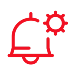 Configurable notifications icon representing Profire's alert system features