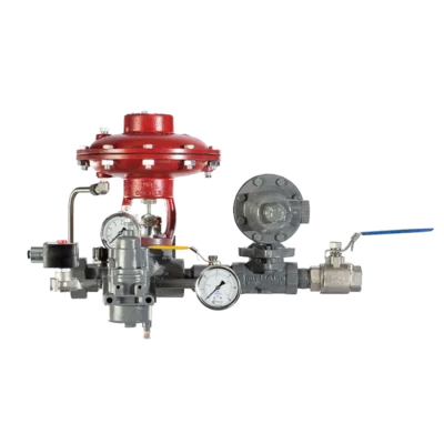 Profire HMC inline fuel train assembly on transparent background