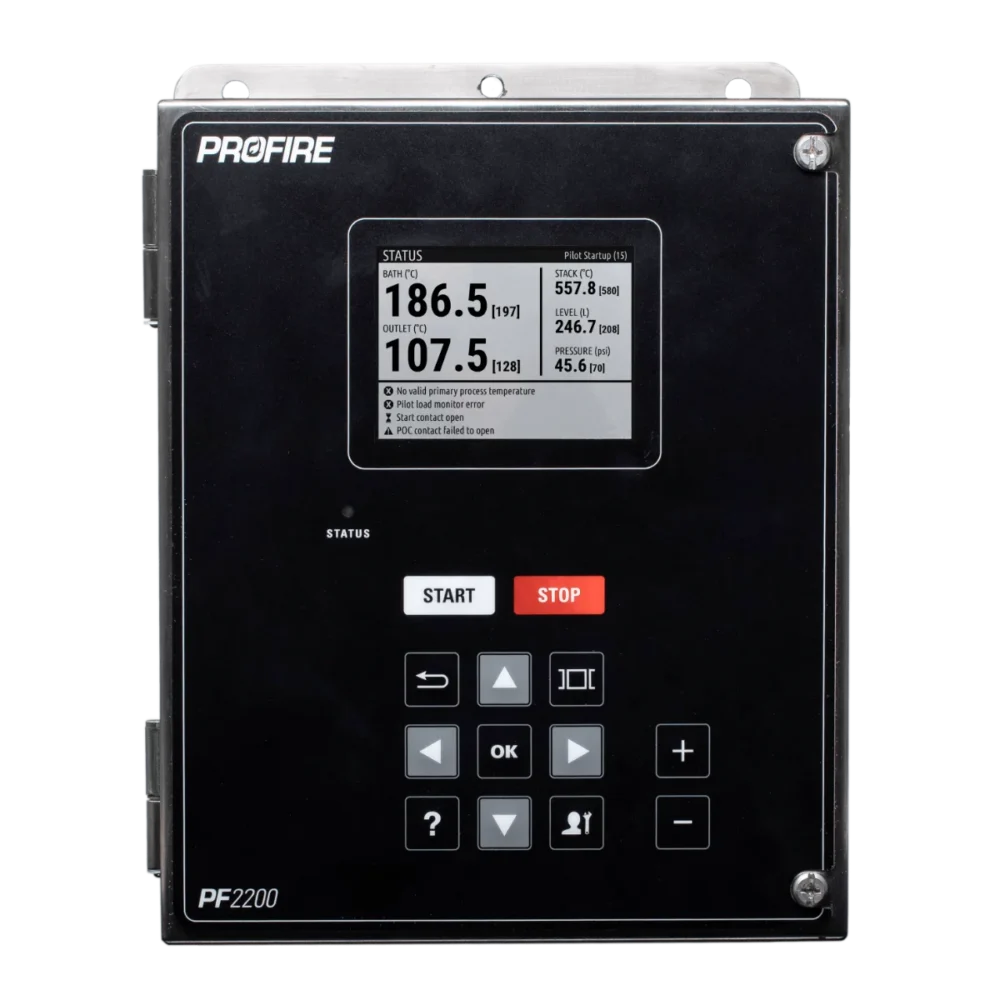 Profire PF2200 burner management system with display screen