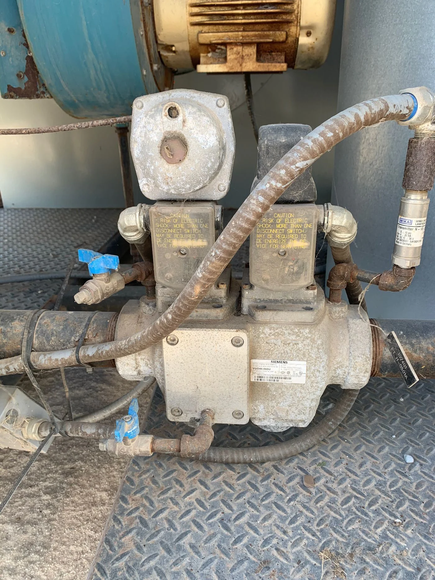 Industrial burner system before Profire upgrade – case study before photo