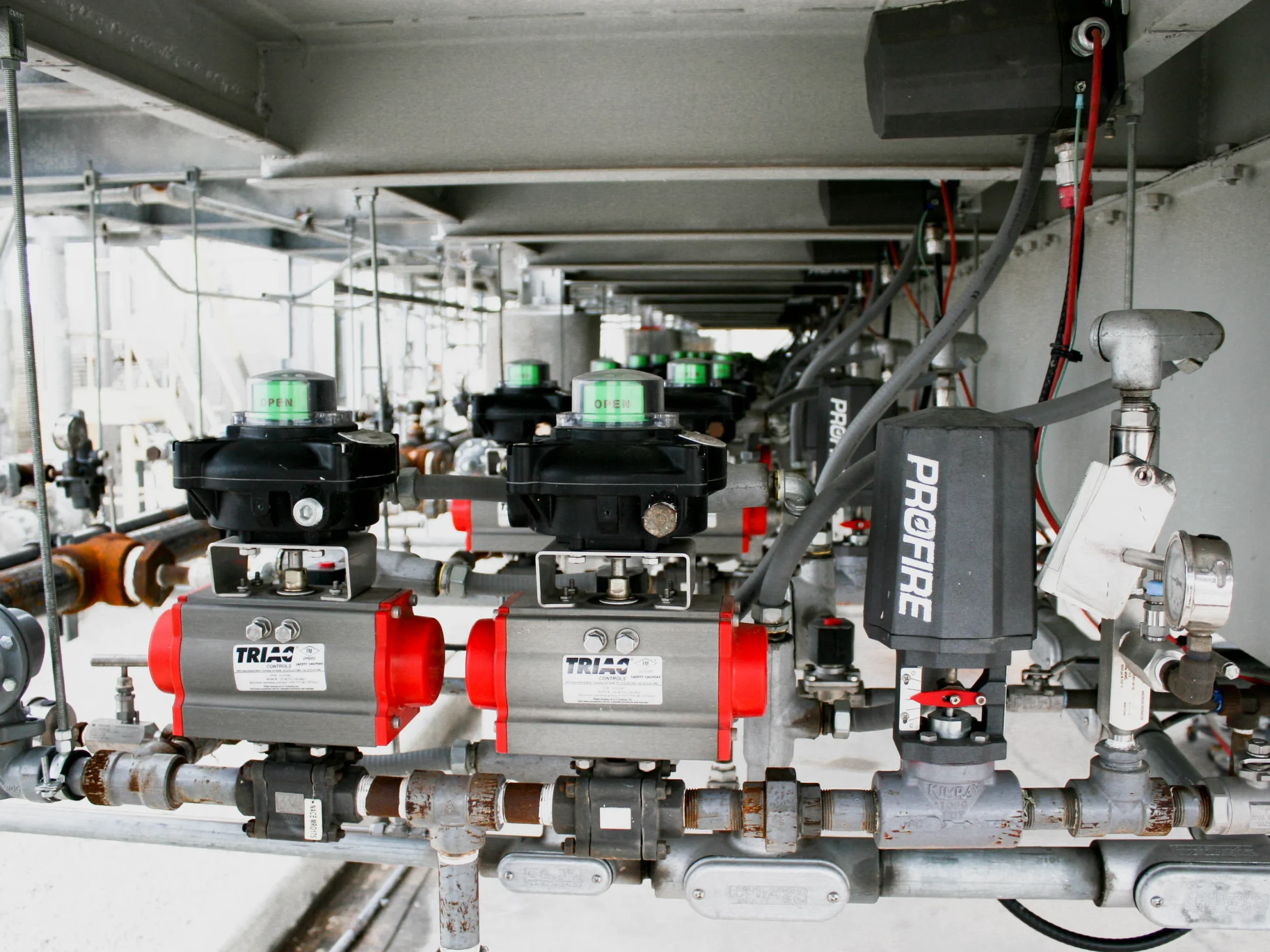 Industrial heater wiring after Profire BMS installation – case study after photo