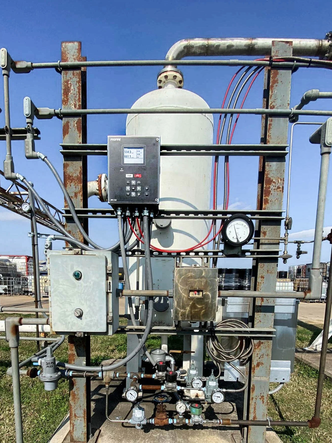 Industrial heater installation after Profire BMS upgrade – case study after photo