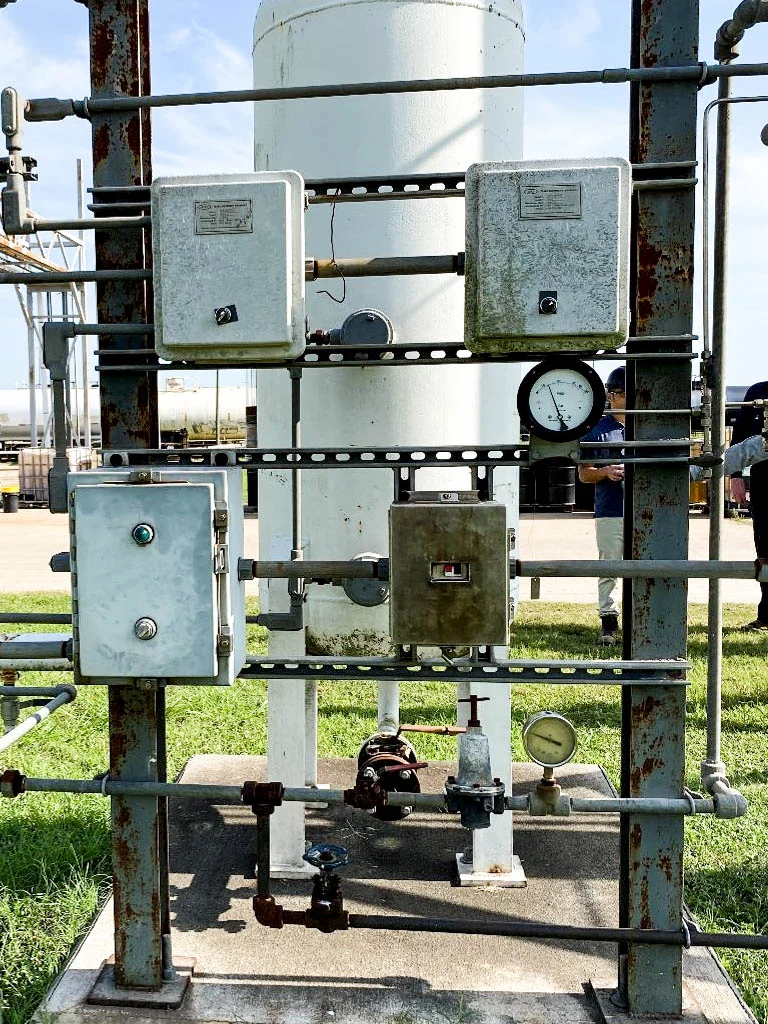 Industrial heater components before Profire BMS upgrade – case study before photo