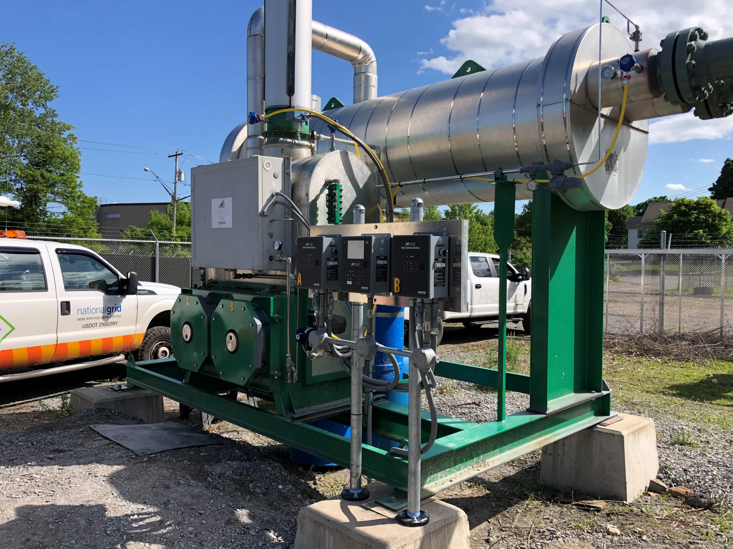 Industrial burner installation after Profire BMS upgrade – case study after photo