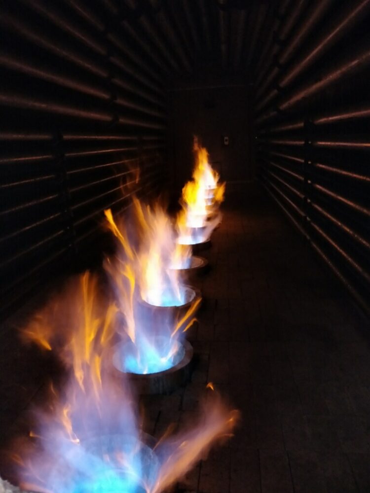 Image of burners in a Burner Management System