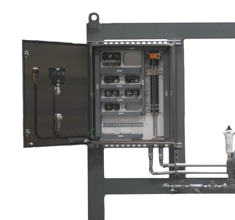 Profire fuel train rack assembly detailed view