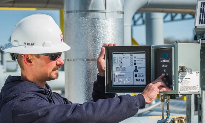 Profire PC180 chemical management system alternate side view