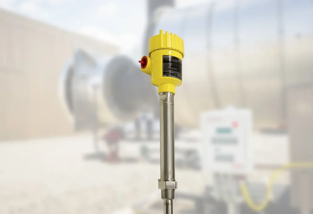 Profire liquid level switch installed on a production tank in the field