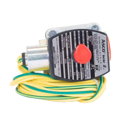 Profire 2-way ASCO solenoid valve front view used in fuel train safety shutoff applications