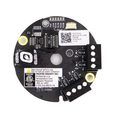 Profire PF3100 temperature card front view on transparent background