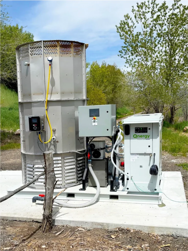 Frontside of Qnergy's Methane Destruction System