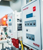 Two Profire PF2100 BMS Controllers installed at a chemical plant
